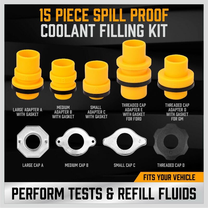 Car Radiator Coolant Refill Funnel Kit