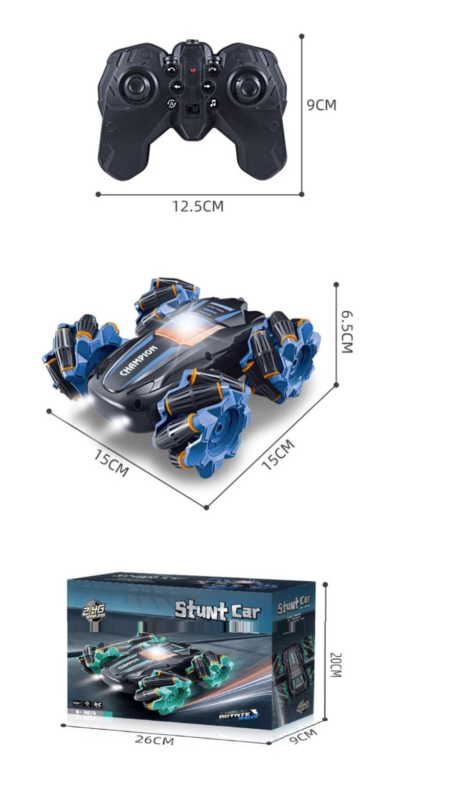 RC Car, RC Stunt car, 4 Wheel drive.
