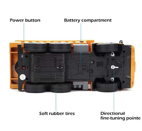 HUINA 1337 1:18 Remote Control Truck, 6 Channel, 2.4GHZ
