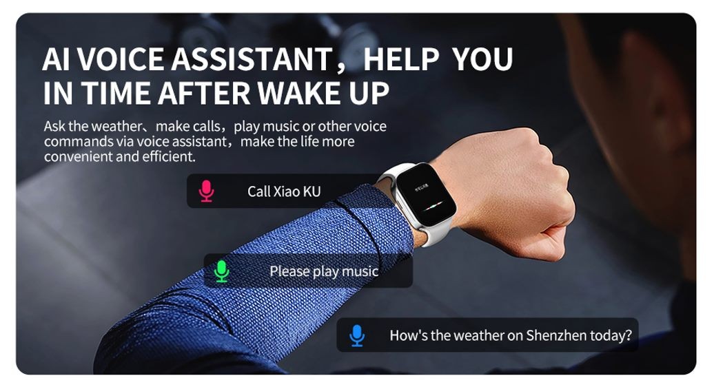 Smart Watch, KUMI KU2 MAX, Black, 1 Year Warranty