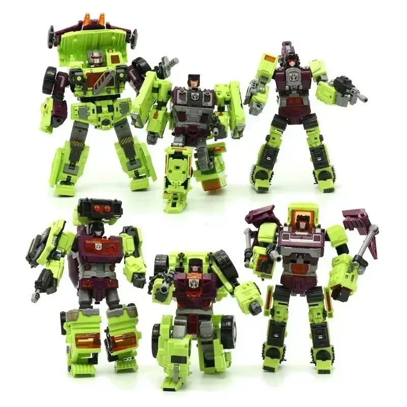 6 IN 1 NBK 42CM Devastator Toy Transformation KO Robot Car Combination Action Figure