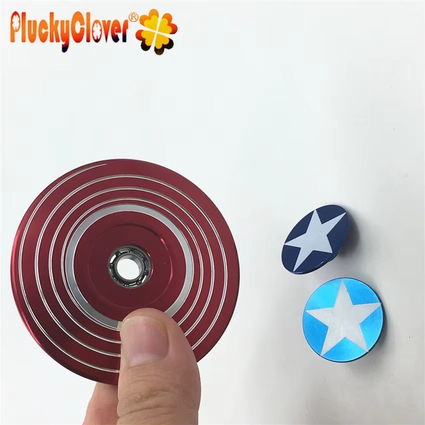 Captain America Hand Fidget Spinner  Metal Superheroes Metallic Gyro