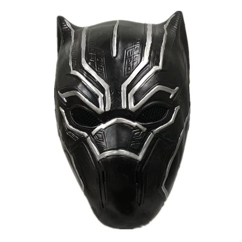 Black Leopard Cosplay Black Latex Panther Mask