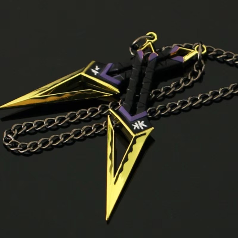 7cm Kuronami No Yaiba Golden Color A Pair