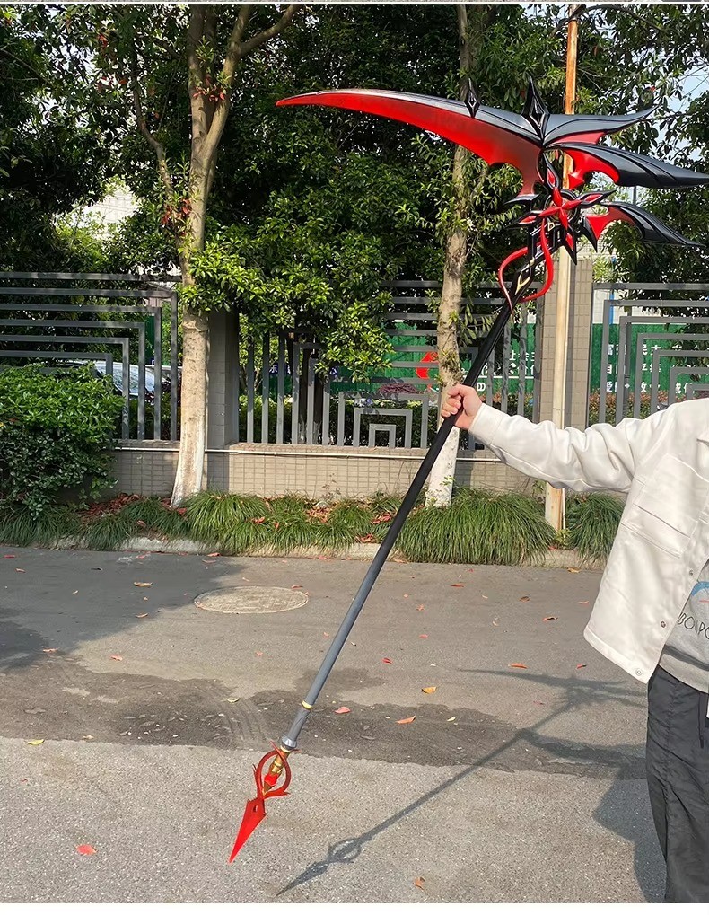 Arlecchino Sickle The Knave Genshin Impact Cosplay Props Weapons