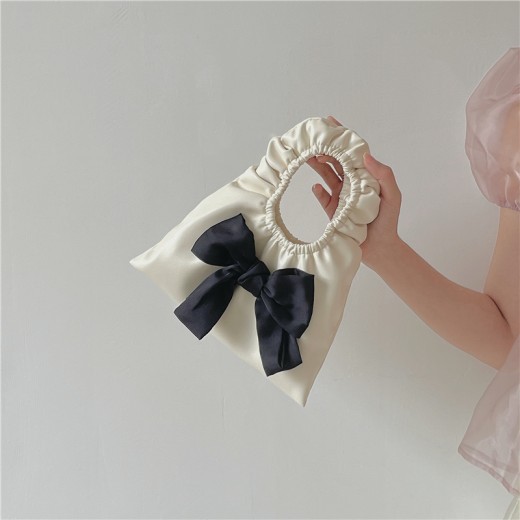 Personality Bowknot Pleated Bag Mini Bag