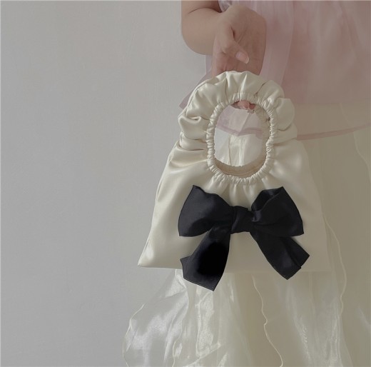 Personality Bowknot Pleated Bag Mini Bag