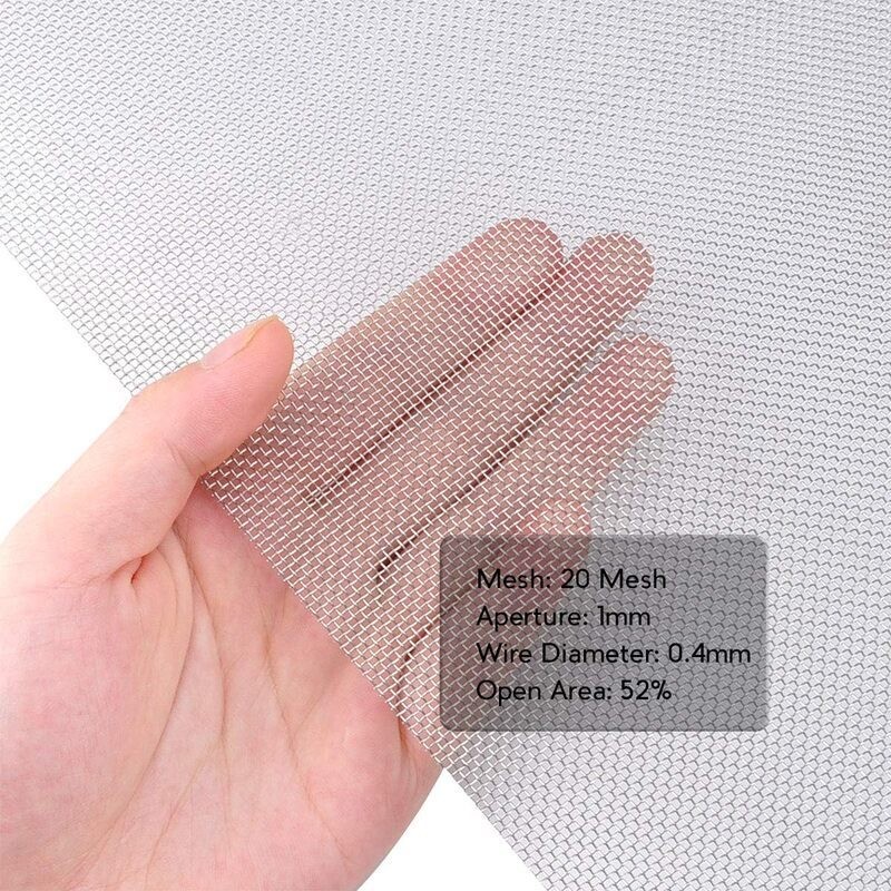 6pcs Metal Mesh Screen Sheets Steel Filter Plates