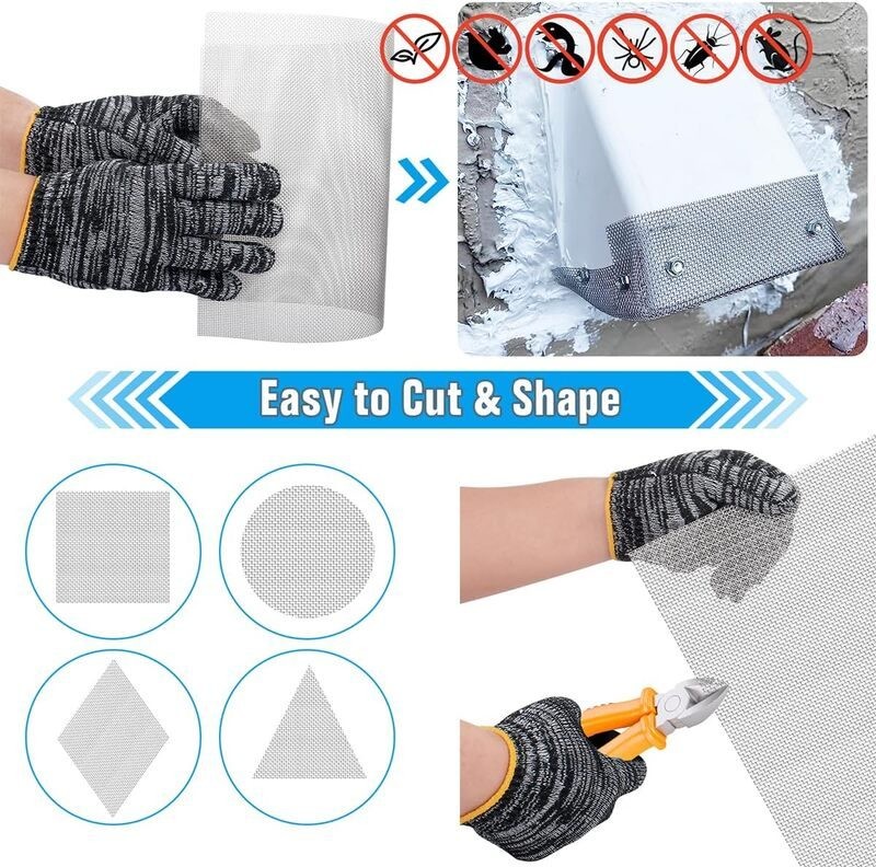 6pcs Metal Mesh Screen Sheets Steel Filter Plates