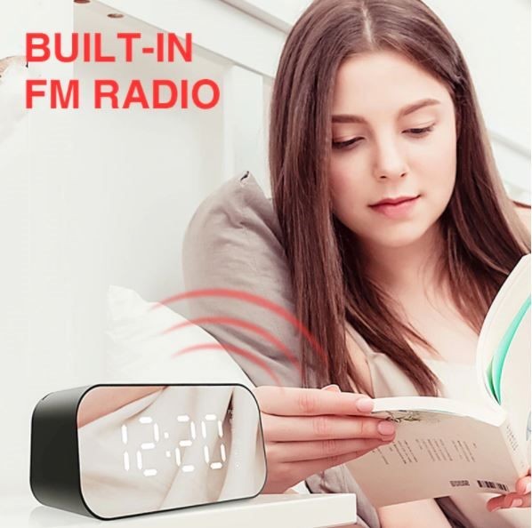 Wireless Bluetooth Speaker with Alarm Clock, Time Display, FM. Havit Brand