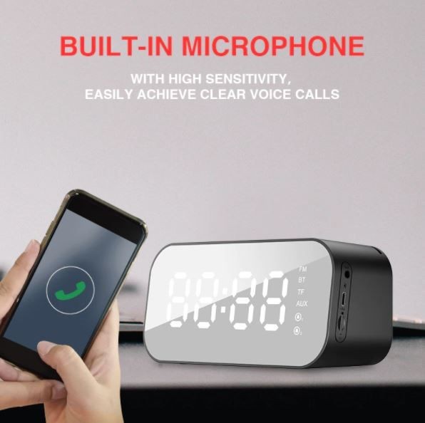 Wireless Bluetooth Speaker with Alarm Clock, Time Display, FM. Havit Brand