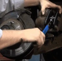 Brake piston compressor wrench