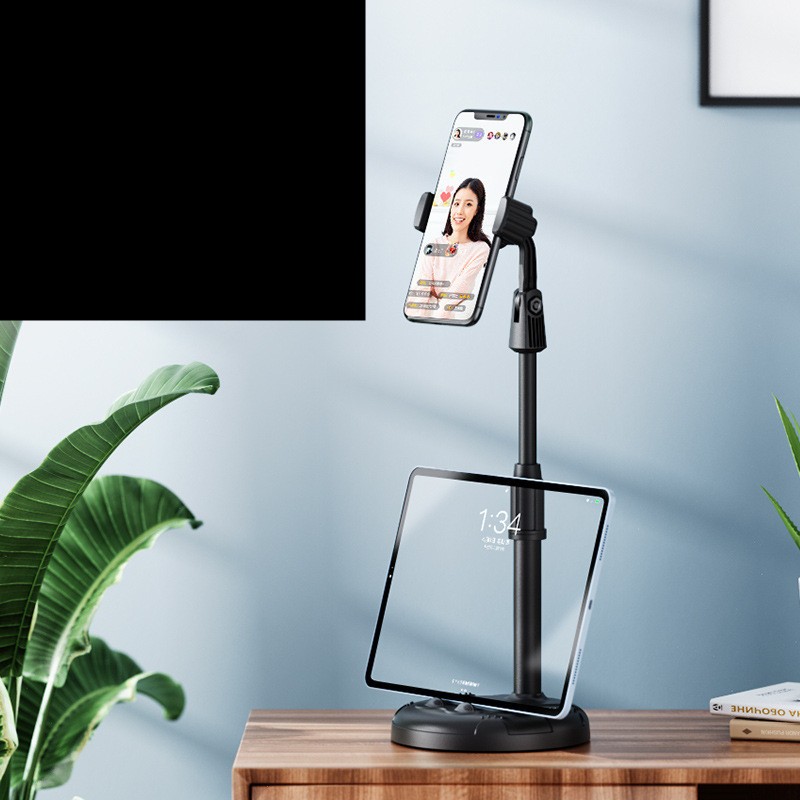 Telescopic Mobile Phone Holder Adjustable Height Cat Paw Desktop Stand 360 Rotation Lazy Mount Bracket For Laptop