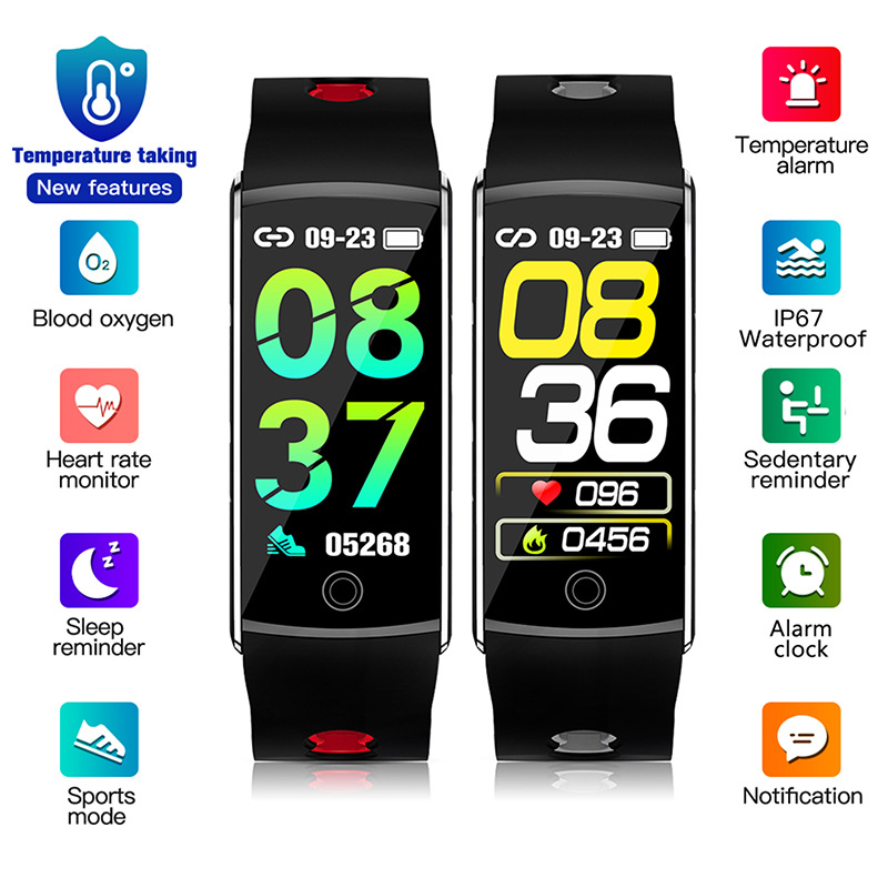Body Temperature Blood Oxygen Heart Rate Calories Sport Smart Watch