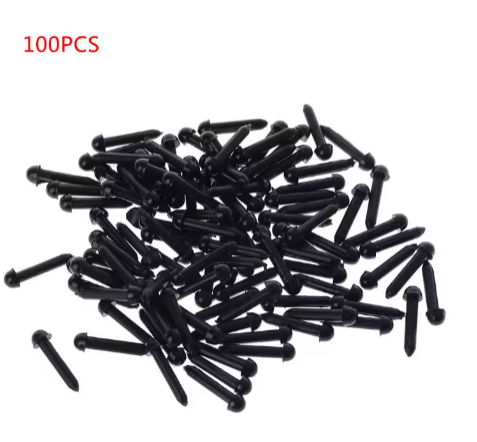 100Pcs 3mm/4mm/5mm/6mm DIY Doll Puppet Plastic Black Pin Safety Eyes For Handmade Teddy Bear Doll Craft Children Kids Toy