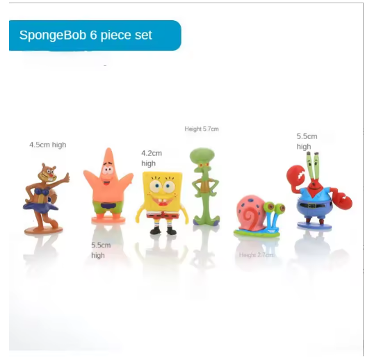 SpongeBob Fish Tank Decor Figures Ornaments PVC Pineapple House Fish Tank Creativity DecorationSA Landscaping Aquarium Accessories