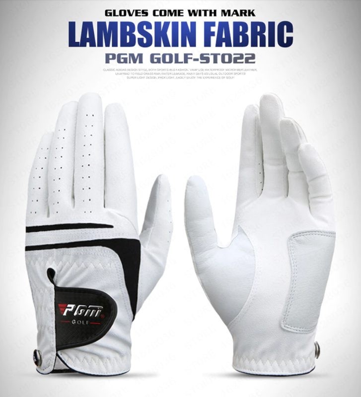 PGM GOLF GLOVES SHEEPSKIN WITH GOLF BALL MARKER