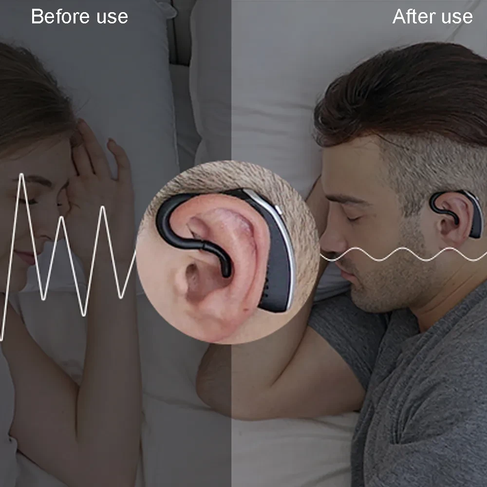 24 Hours Bluetooth Anti-snoring Device Charge Snore Earset Sleeping Aid Snoring Analyzes Sleep Datas Good Sleep