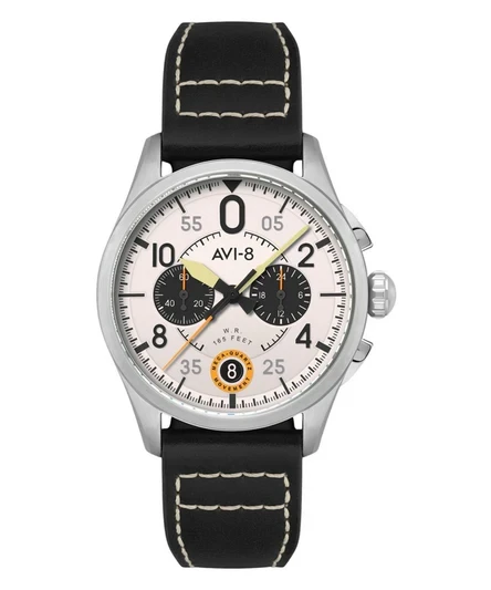 AVI-8 Spitfire Lock Chronograph Imperial War Museums Edition Bethlem White Dial Quartz AV-4089-0B Men's Watch