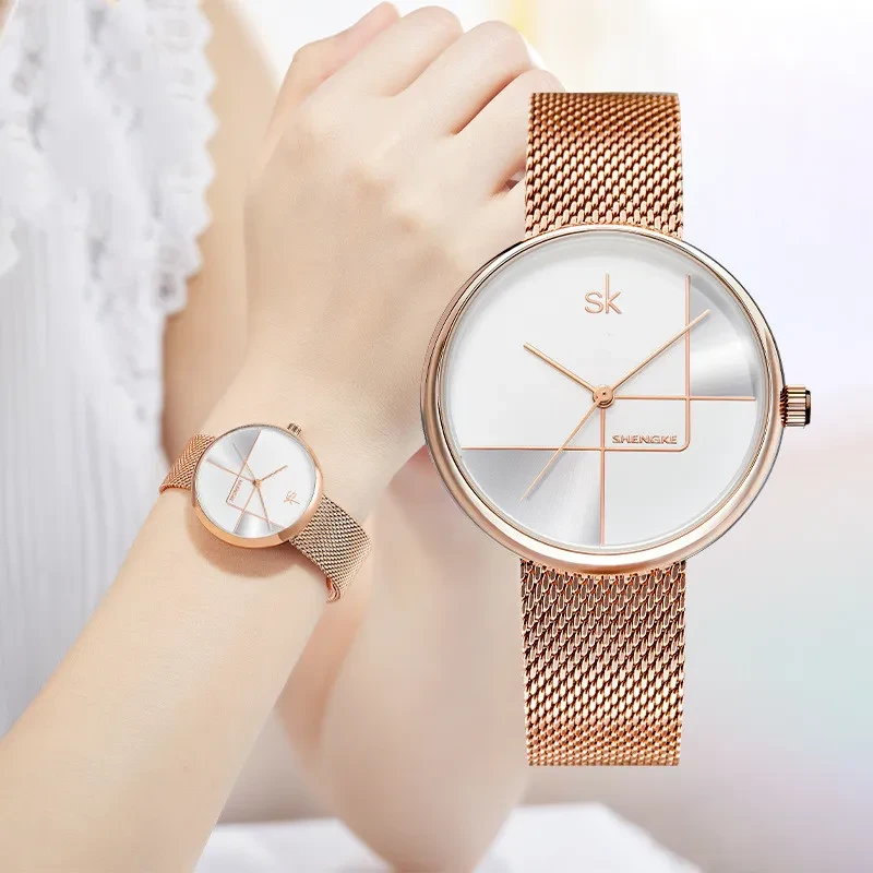 Women's Fashion Simple Geometric Quartz Watch
