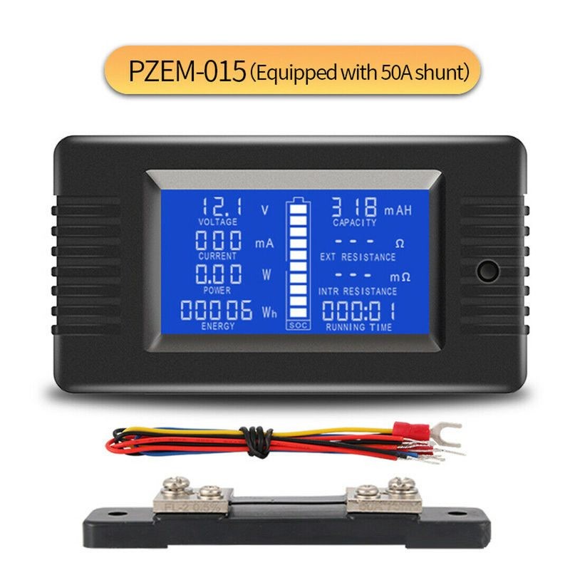 Battery Monitor Meter Multifunction Current Power Monitor