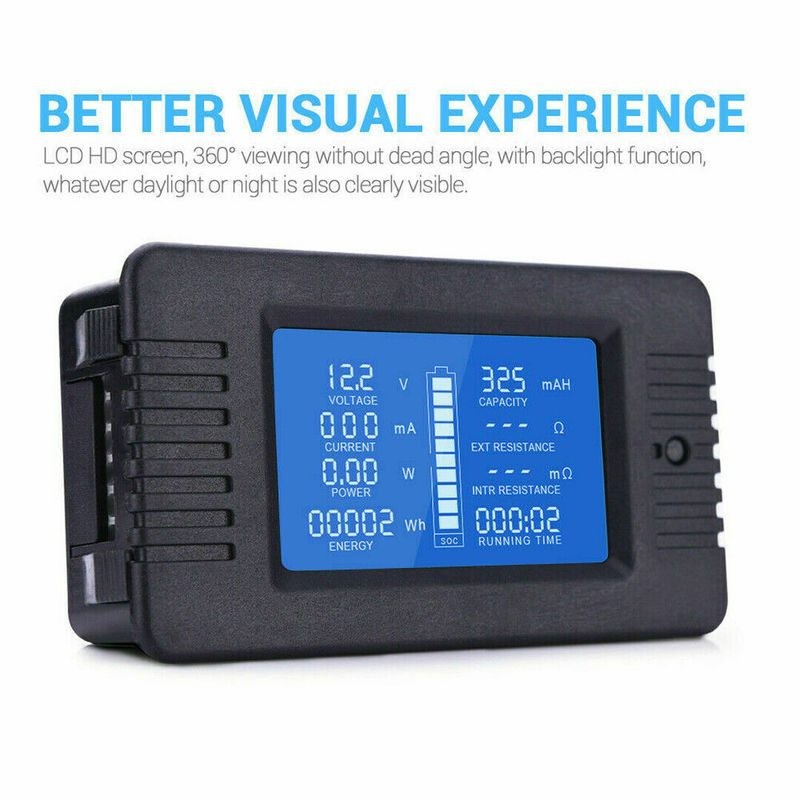 Battery Monitor Meter Multifunction Current Power Monitor