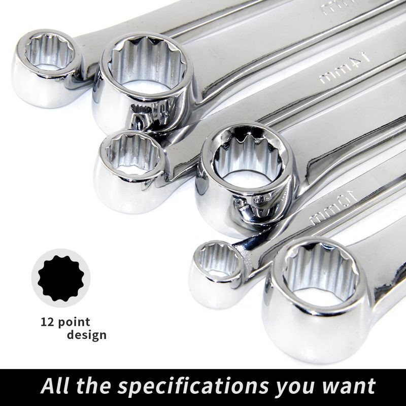 Extra Long Double Ring Spanner Wrench Set