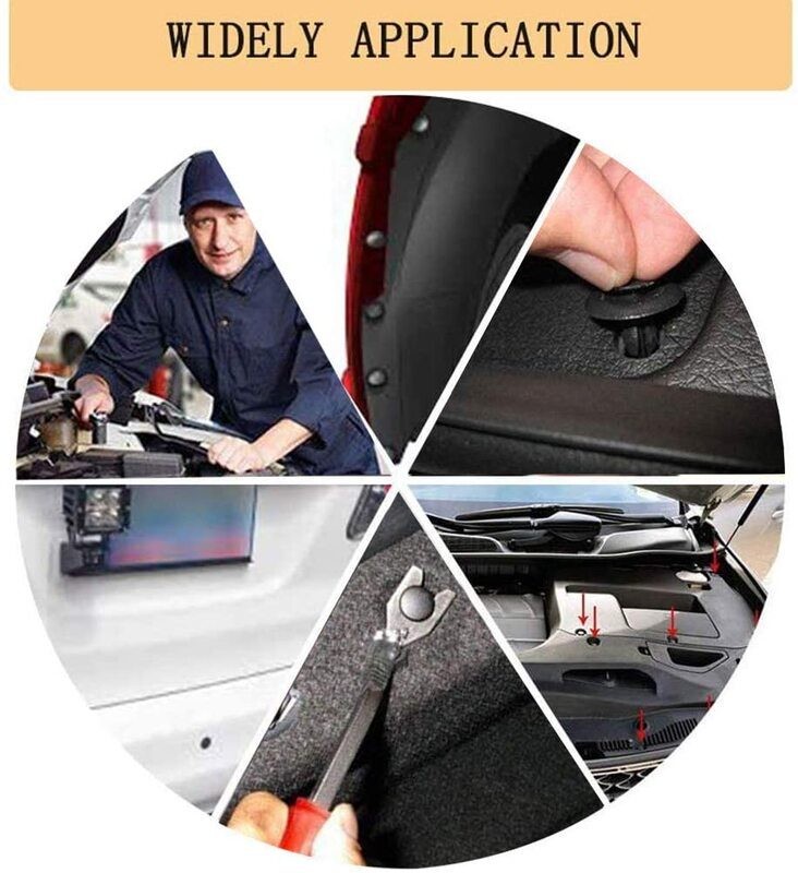 723pcs Car Push Retainer Clips Bumper Rivets Dash Removal Tools Kit