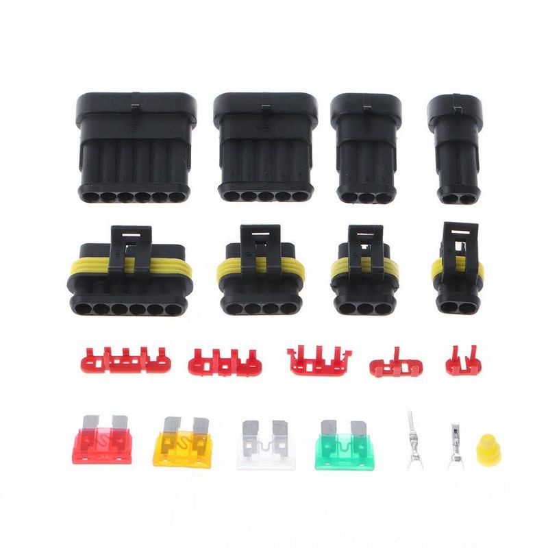 12V Waterproof Car Electrical Wire Connectors Terminals Assortment Kit