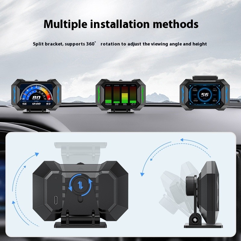 Head-Up Display Car LCD Code Meter Speed Speed Multi-function Instrument