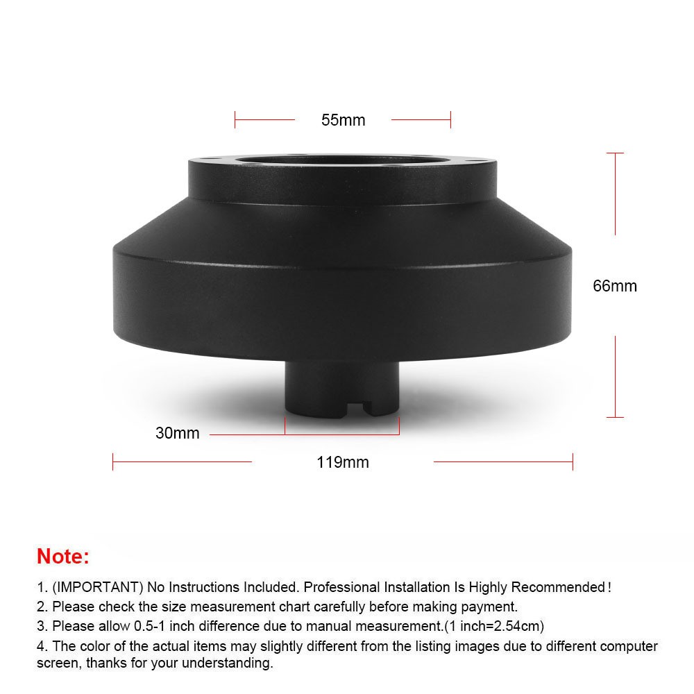 Car Steering Wheel Connector Black