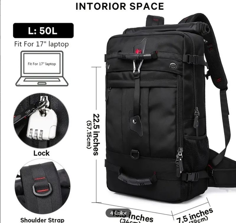 Tramping Pack Backpack Bag 50L