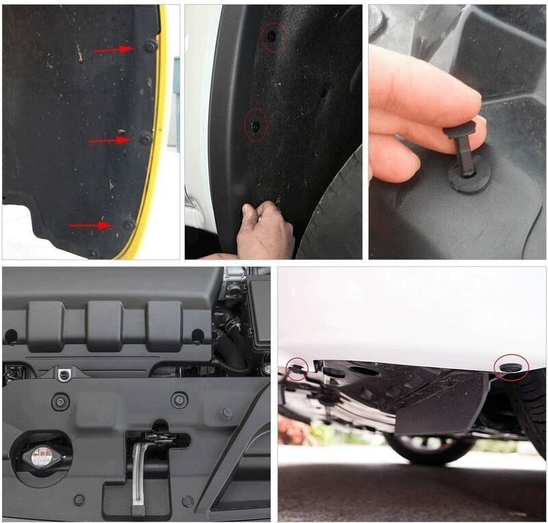 Car Bumper Fender Push Retainer Clips Remover Kit