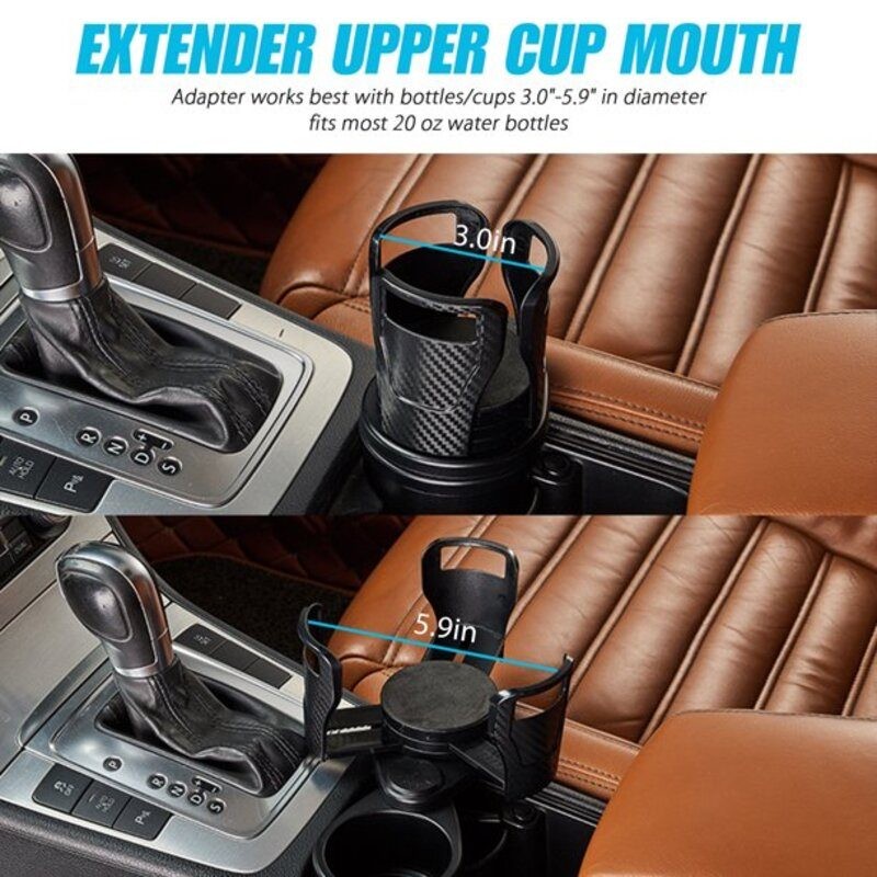 Coffee Beverage Cellphone Food Car Cup Holder Expander Adapter