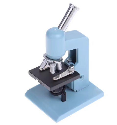 1Pc 1:12 Dollhouse Miniature Microscope Laboratory Equipment Model Experimental Scene Decor Toy
