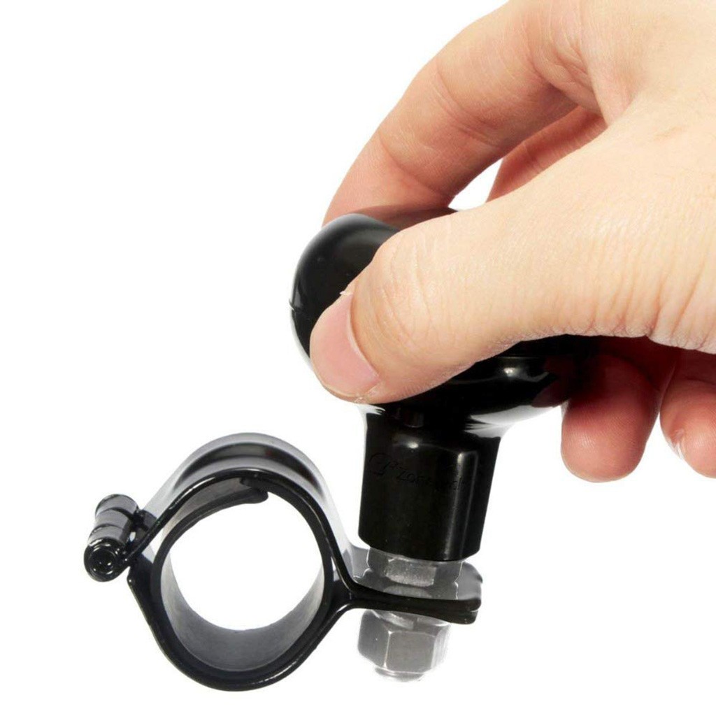 Black steering wheel booster ball booster