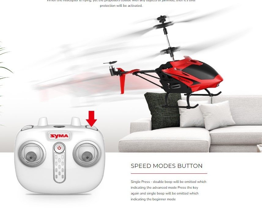 Helicopter, Syma S5H RC Revolt Radio Control Helicopter, Auto Hover, Red