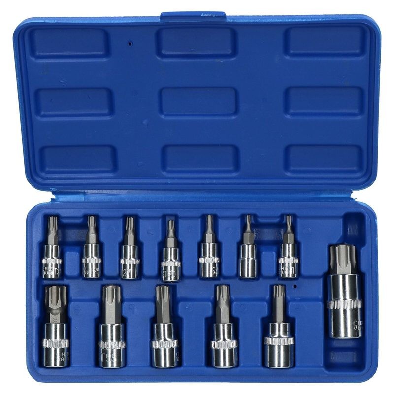 13pc Standard Torx Star Bit Socket Set