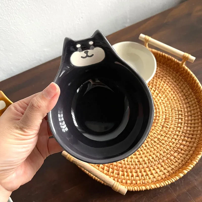 Cartoon Cat Bear Ceramic Plate Household Soy Vinegar Sauce Dipping Seasoning Dish