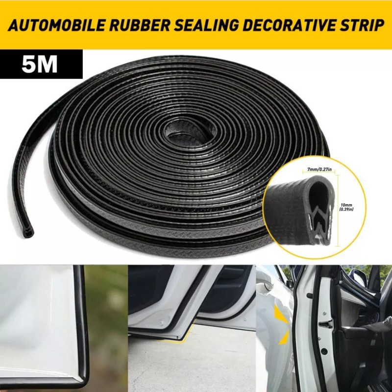 5M Car Door Seal Strip Protector Edge Trim