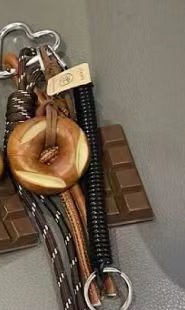 Bag Leather Sausage Dog Pendant Resin