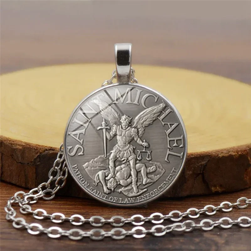Archangel Michael Time Gem Necklace