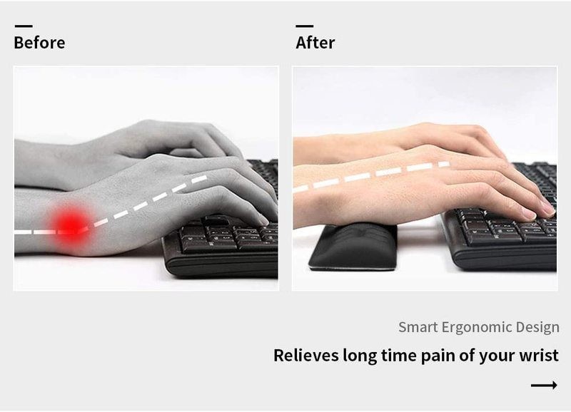 Memory Foam Wrist Rest Support for Keyboard & Mouse