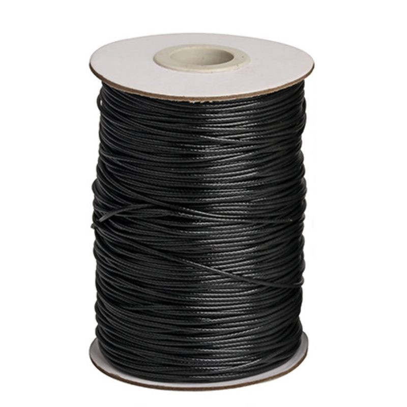1mm 160M Black Waxed Thread Leather Sewing Jewellery DIY Handcraft