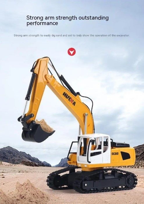 RC excavator Digger, HUINA 1516, 1:24, Rechargeable,6CH.