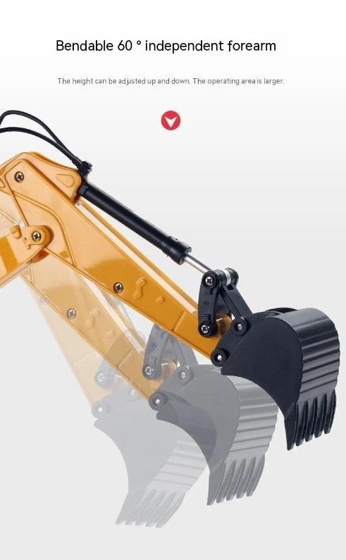 RC excavator Digger, HUINA 1516, 1:24, Rechargeable,6CH.