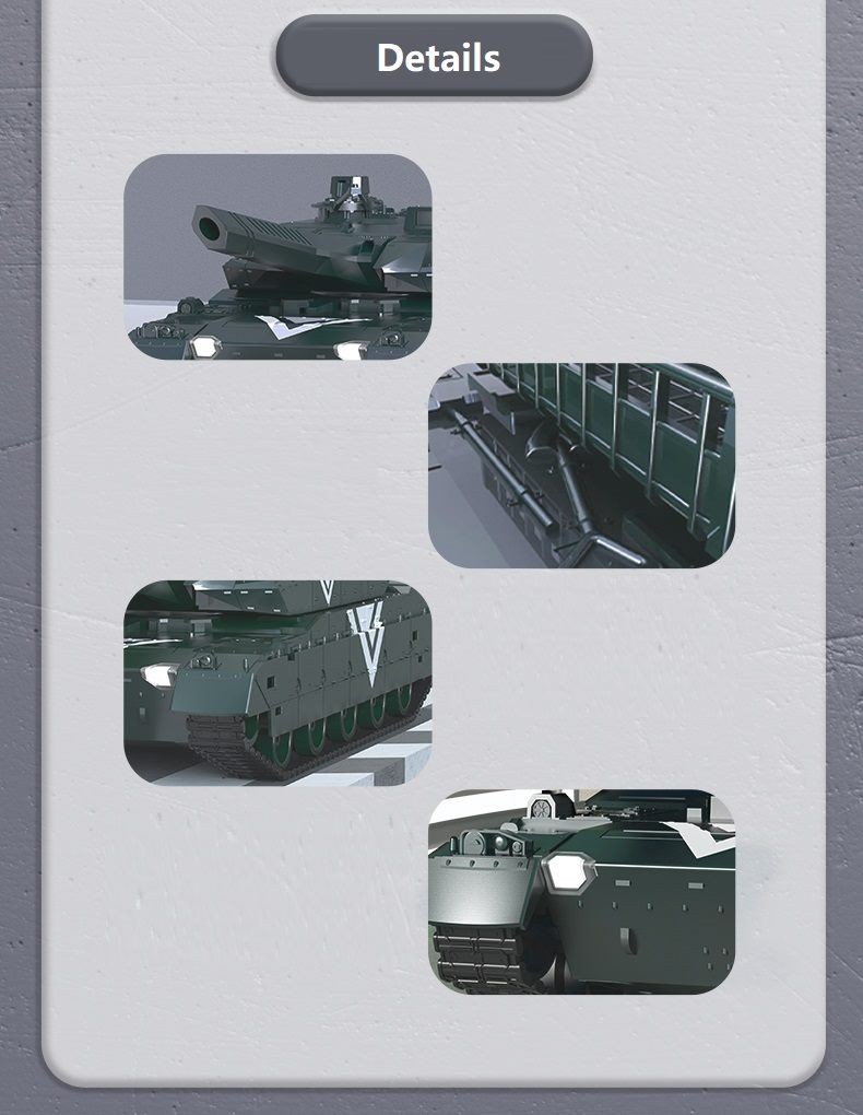 RC Tank, Remote Control Tank. 11CH. Desert Yellow