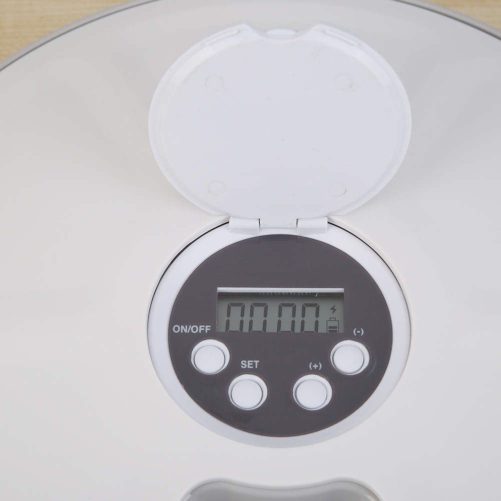Six Grid Electric Timing Cat and Dog Feeding Machine
