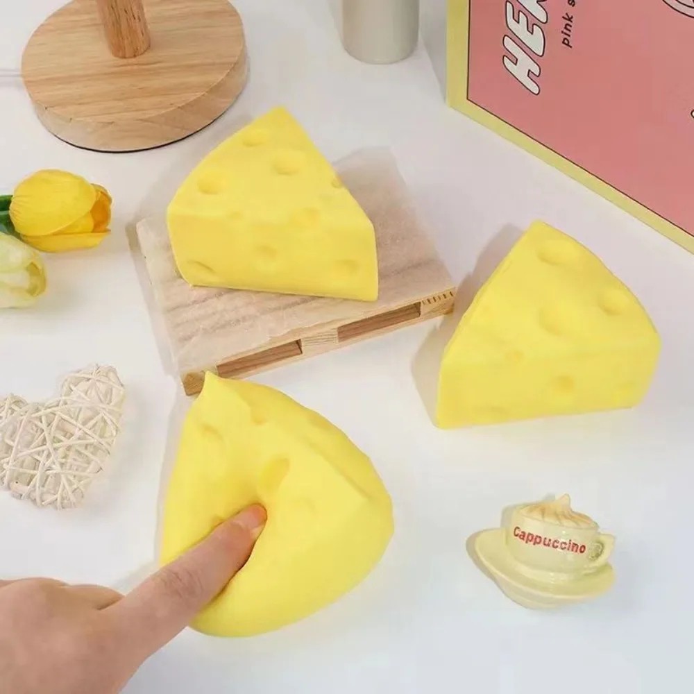 Squeeze Toy Simulation Cheese Sticky Soft Decompressing Pinching Cheese