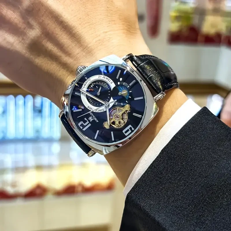 Retro Square Mechanical Watch